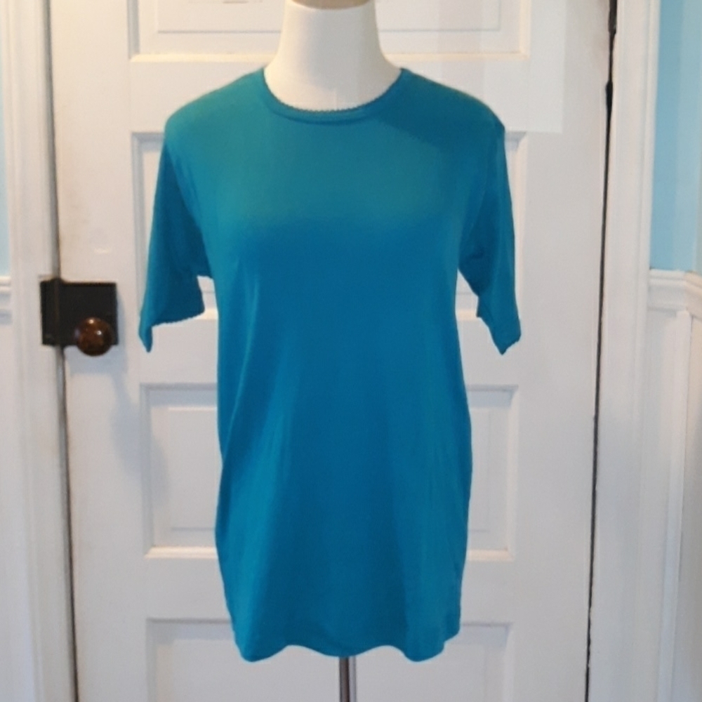 Shelly & Arnold medium nwt turquoise shirt